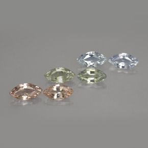  ct natürliche mehrfarbiger Saphir-Edelsteine, Marquise, VVS-VS