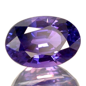 0,73 ctw natürlicher blauer Saphir, Oval Schliff, VS