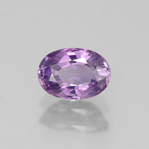 0,78 ctw natürlicher violetter Saphir, Oval Schliff, VVS