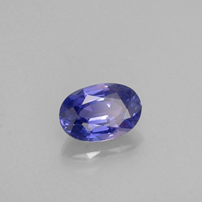 0,60 ctw natürlicher violetter Saphir, Oval Schliff, VVS-VS