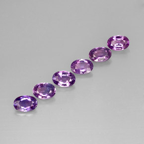  ct natürliche violetter Saphir-Edelsteine, Oval Schliff, VVS-VS