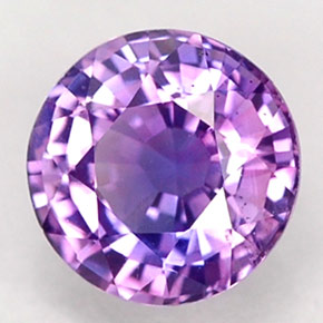 0,65 ctw natürlicher violetter Saphir, Rundschliff, VS