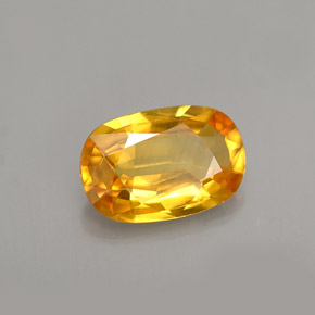 1,50 ctw natürlicher gelber Saphir, Oval Schliff, VS