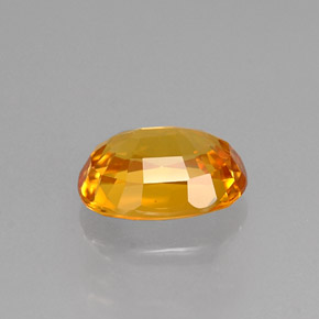 1,63 ctw natürlicher gelber Saphir, Oval Schliff, VVS-VS