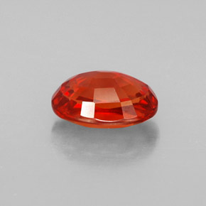 2,07 ctw natürlicher orangefarbener Saphir, Oval Schliff, VVS-VS