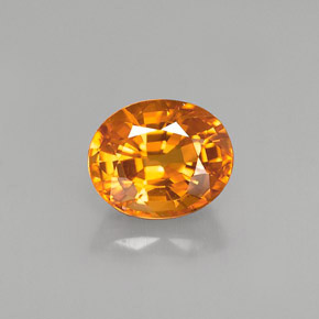 1,67 ctw natürlicher gelber Saphir, Oval Schliff, VS-SI