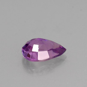 0,54 ctw natürlicher violetter Saphir, Birnenform, VVS
