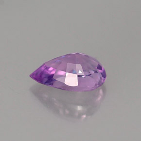 0,49 ctw natürlicher violetter Saphir, Birnenform, VS