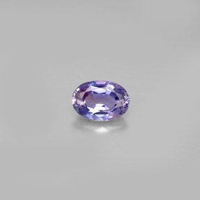 0,63 ctw natürlicher violetter Saphir, Oval Schliff, VS