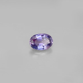 0,63 ctw natürlicher violetter Saphir, Oval Schliff, VS