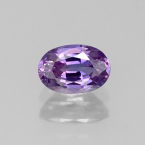 0,61 ctw natürlicher violetter Saphir, Oval Schliff, VS