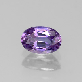 0,61 ctw natürlicher violetter Saphir, Oval Schliff, VS