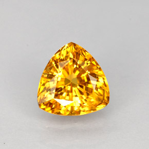 1,14 ctw natürlicher gelber Saphir, Trillion, VS