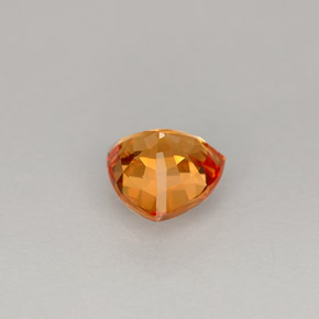 1,11 ctw natürlicher orangefarbener Saphir, Trillion, VS