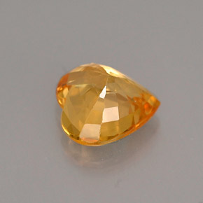 1,03 ctw natürlicher gelber Saphir, Herzform, VS