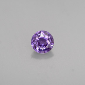 0,47 ctw natürlicher violetter Saphir, Rundschliff, VS-SI
