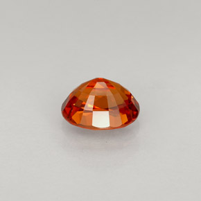 1,06 ctw natürlicher orangefarbener Saphir, Oval Schliff, VVS-VS