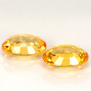  ct natürliche gelber Saphir-Edelsteine, Oval Schliff, VVS