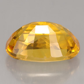 4,33 ctw natürlicher gelber Saphir, Oval Schliff, VS-SI