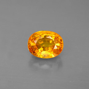 2,13 ctw natürlicher gelber Saphir, Oval Schliff, VS-SI