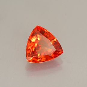 0,99 ctw natürlicher orangefarbener Saphir, Trillion, VVS-VS
