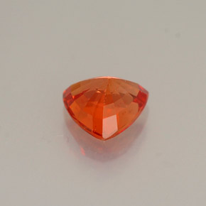 0,99 ctw natürlicher orangefarbener Saphir, Trillion, VVS-VS