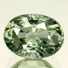 1,50 ctw natürlicher grüner Saphir, Oval Schliff, VS-SI