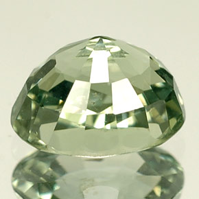 1,50 ctw natürlicher grüner Saphir, Oval Schliff, VS-SI