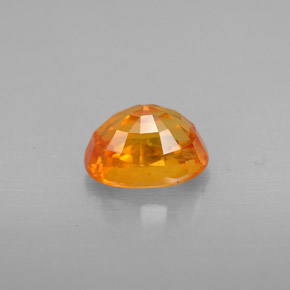 1,50 ctw natürlicher orangefarbener Saphir, Oval Schliff, VS-SI
