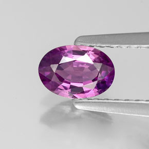 0,55 ctw natürlicher violetter Saphir, Oval Schliff, VS