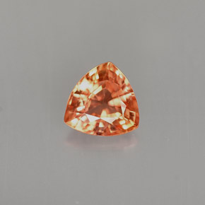 0,86 ctw natürlicher orangefarbener Saphir, Trillion, VVS-VS