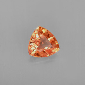 0,86 ctw natürlicher orangefarbener Saphir, Trillion, VVS-VS