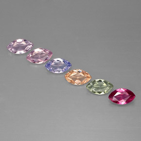  ct natürliche mehrfarbiger Saphir-Edelsteine, Marquise, VVS