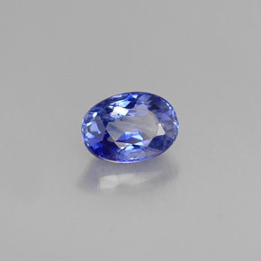 0,92 ctw natürlicher blauer Saphir, Oval Schliff, VS