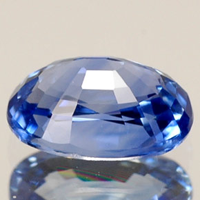 0,79 ctw natürlicher blauer Saphir, Oval Schliff, VVS-VS
