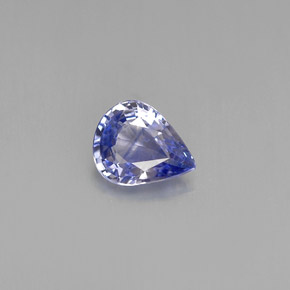 0,60 ctw natürlicher blauer Saphir, Birnenform, VVS