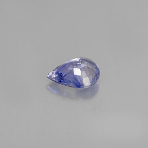0,60 ctw natürlicher blauer Saphir, Birnenform, VVS