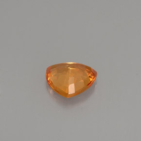 0,87 ctw natürlicher orangefarbener Saphir, Trillion, VS
