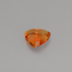 0,88 ctw natürlicher orangefarbener Saphir, Trillion, VS