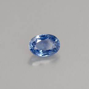 0,66 ctw natürlicher blauer Saphir, Oval Schliff, VVS-VS