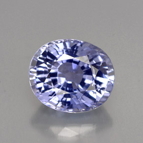 4,06 ctw natürlicher blauer Saphir, Oval Schliff, IF