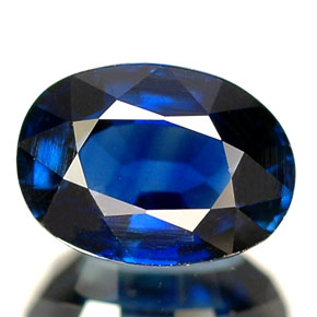 1,46 ctw natürlicher blauer Saphir, Oval Schliff, VVS