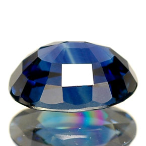 1,46 ctw natürlicher blauer Saphir, Oval Schliff, VVS