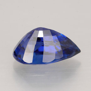 2,24 ctw natürlicher blauer Saphir, Birnenform, VVS