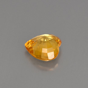 0,95 ctw natürlicher orangefarbener Saphir, Herzform, VVS