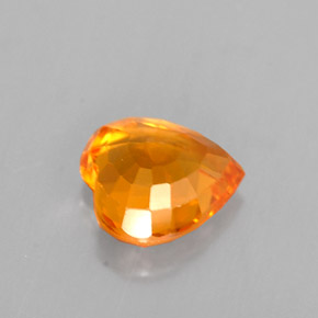 1,10 ctw natürlicher orangefarbener Saphir, Herzform, VVS