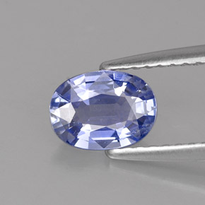 0,92 ctw natürlicher blauer Saphir, Oval Schliff, VVS-VS