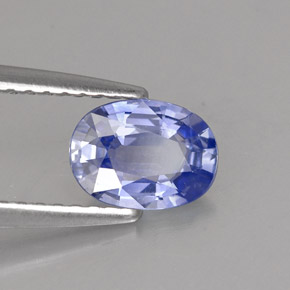 0,92 ctw natürlicher blauer Saphir, Oval Schliff, VVS-VS