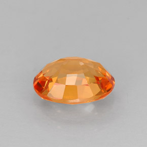1,14 ctw natürlicher orangefarbener Saphir, Oval Schliff, VVS-VS