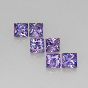  ct natürliche violetter Saphir-Edelsteine, Quadrat, VVS-VS